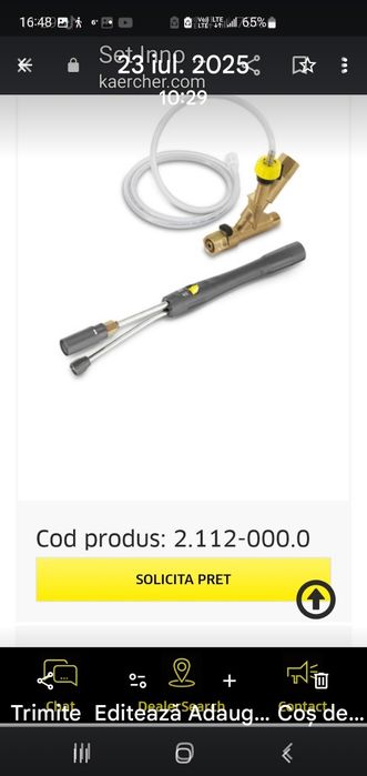 Karcher .lanci cu injectorspalatorie self.