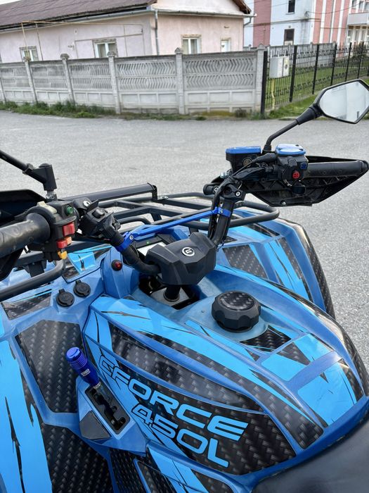ATV CfMoto 450L numere negre