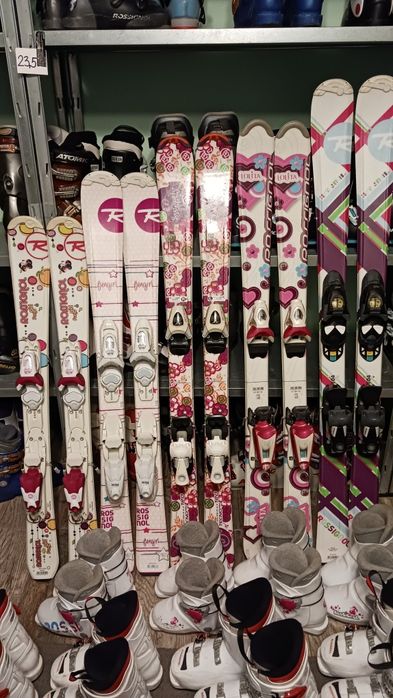 Детски ски, ски обувки, щеки Продажба замяна