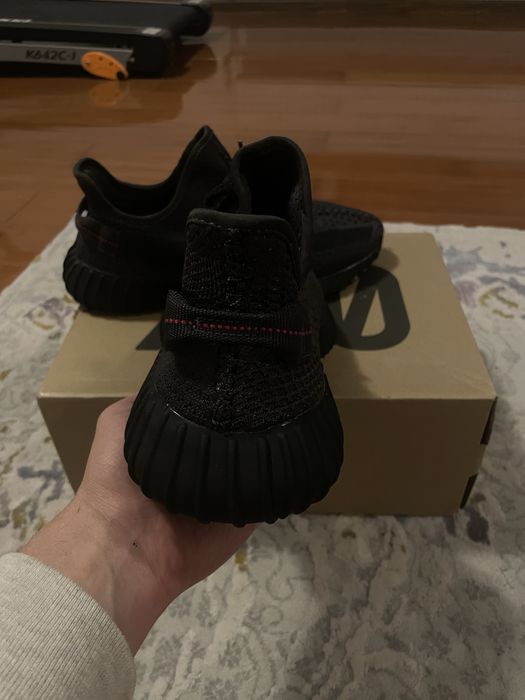 Yeezy 350 Black Reflective Negru