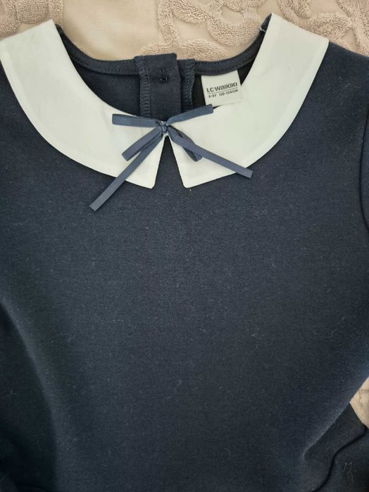 Rochie scoală 8-9ani, bleumarin