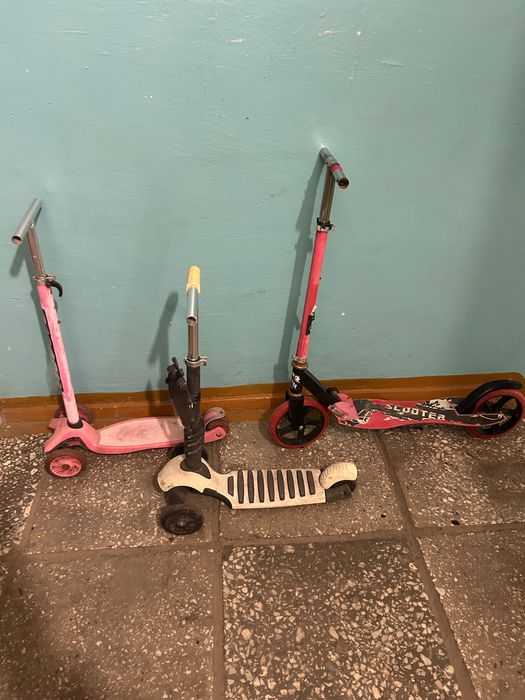 Самокаты детские три штуки