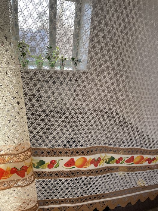 Тюль кухонный………