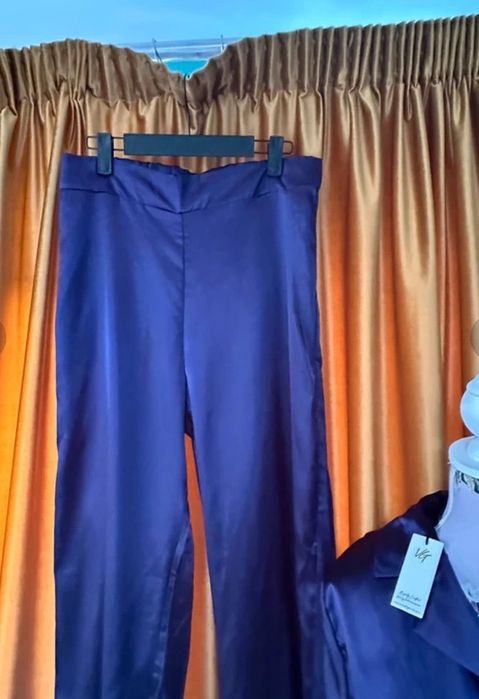 Veronika Guardi Lounge Pijama Set mov mix mătase