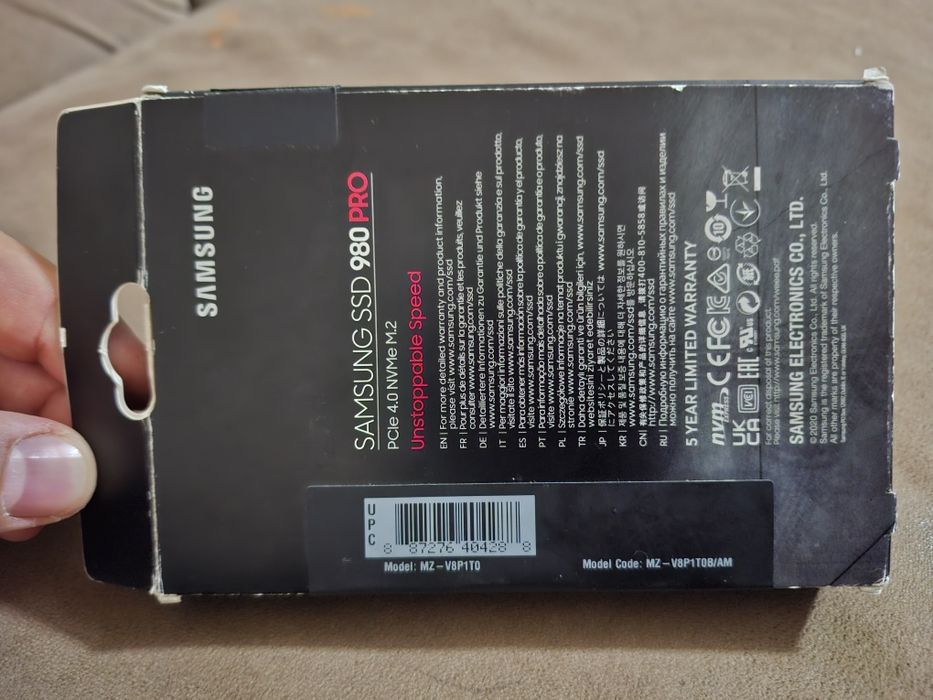 Samsung 980 pro 1Tb Pcle 4.0 Nvme M.2