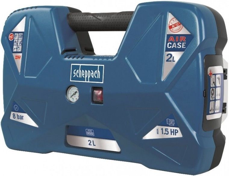 Compresor portabil 2 l 8 bar scheppach