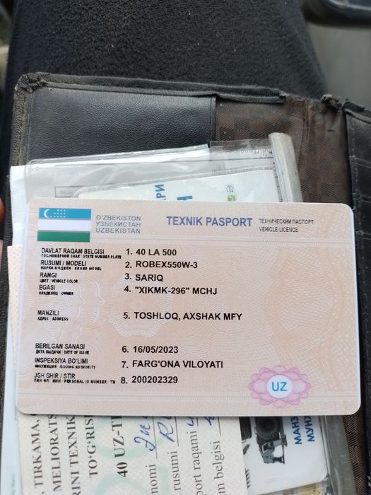 Hunday 550 yahshi ishlab turgan tehnika