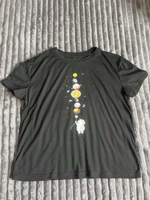 Дамска черна тениска