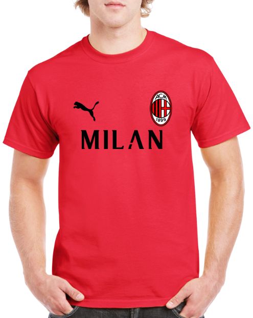 Фен Тениска на Милан с Ваше Име и Номер!Футболна тениска AC MILAN!