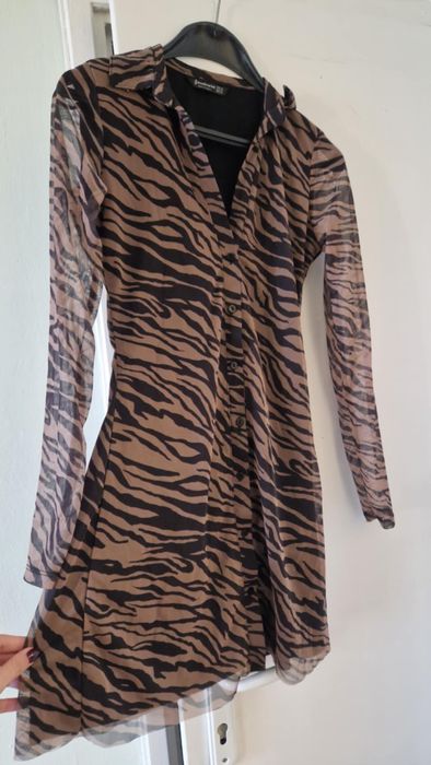 Тигрова рокля от тюл