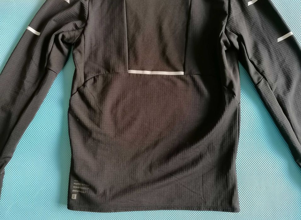 Мъжка блуза за бягане KIPRUN RUN 900 Warm [Размер: S] [Цвят: Черенщ]