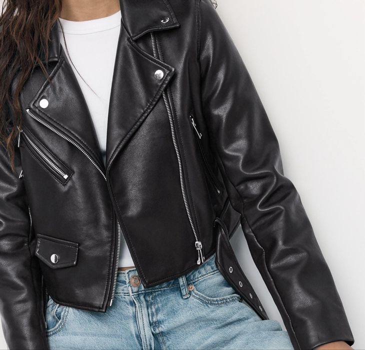 Кожено biker яке Zara