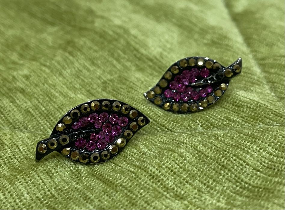 Серьги камни Swarovski