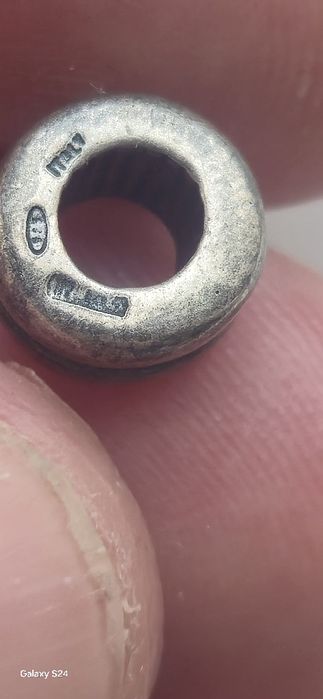 Bratara Trollbeads  argint cu 4 charmuri