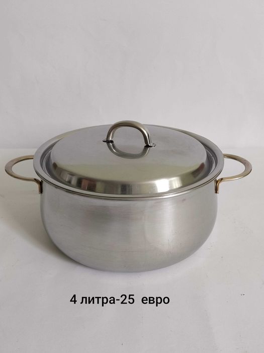 Качествени масивни тенджери от неръждаема стомана с двойно дъно