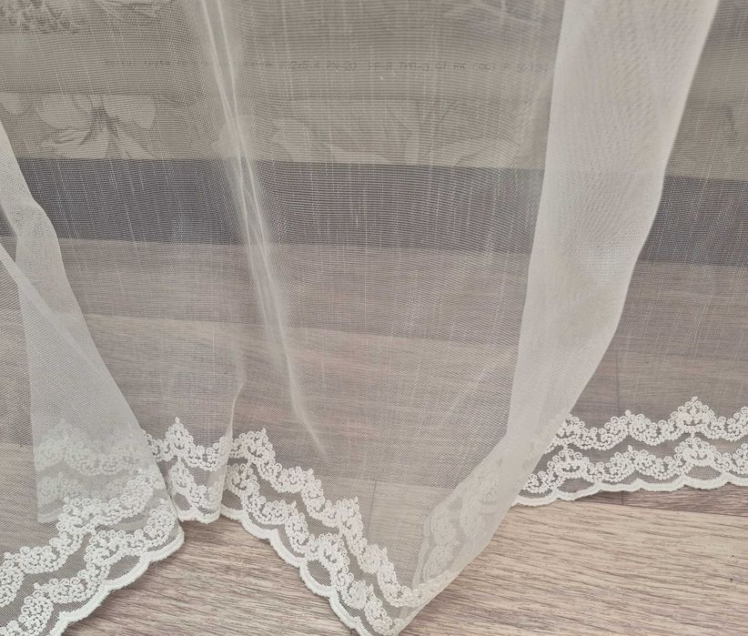 Тюль белый без ничего