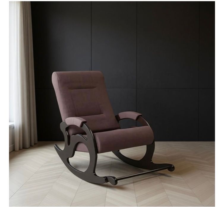 Кресло-качалка Тироль в коричневом цвете, новое