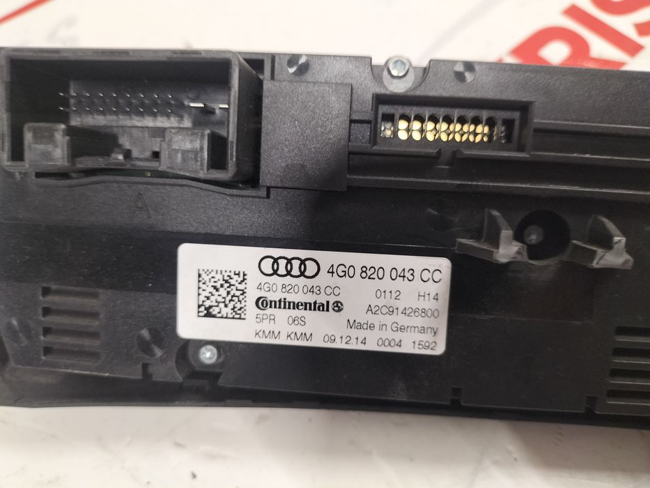 Управление климатроник Audi A6 C7 4G / Ауди А6 Ц7 4Г 2014г.