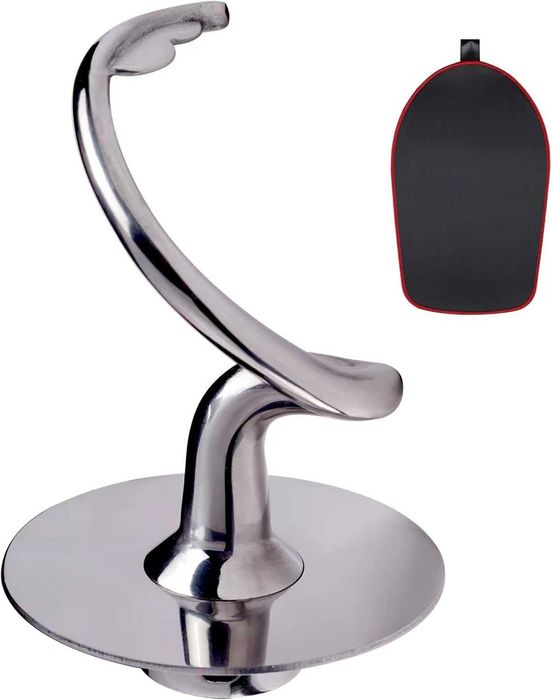 Cârlig de aluat K45DH pentru mixer KitchenAid cu cap înclinat de 4,5-5 litri, din oțel inoxidabil, fără mizerie, potrivit pentru mașina de spălat vase