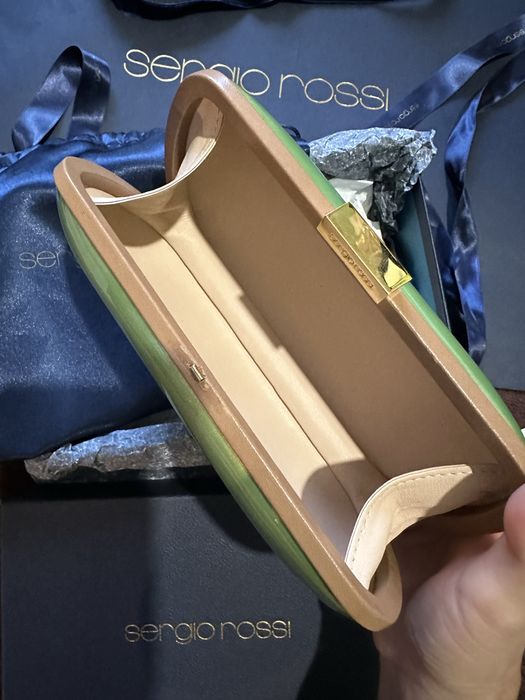 Оригинален клъч Sergio Rossi с етикет