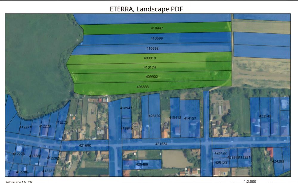 Vând teren, cu acces facil și posibilități de exploatare imobiliar