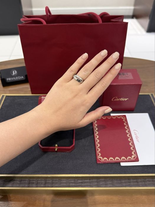 Кольцо с бриллиантами Cartier LOVE Double Ring 6 Diamonds