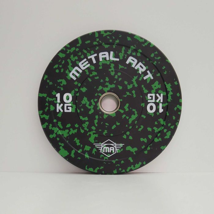 Цветни гумирани дискове на петна (Flecked Rubber Bumper Plates)