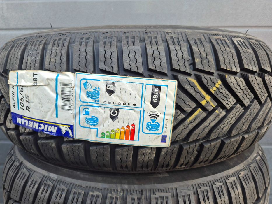 2 Anvelope M+S IARNA - 185/65/15 - Michelin Alpin 6 - NOU - DOT 2020 !