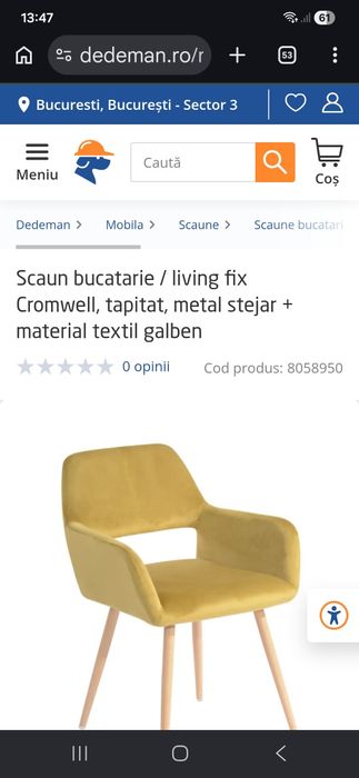 Scaune tapitate dining