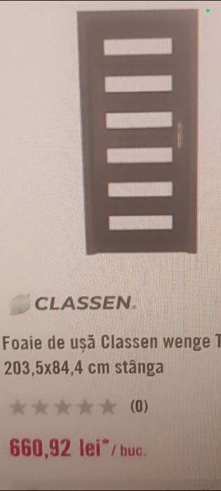 Uși Complete Wenge foiae plus Toc la 50% din preț