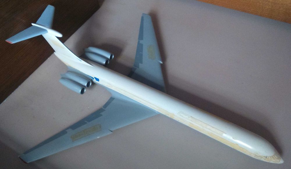 модель самолёта ИЛ-62 в масштабе 1/48!! Аэрофлот СССР 1974