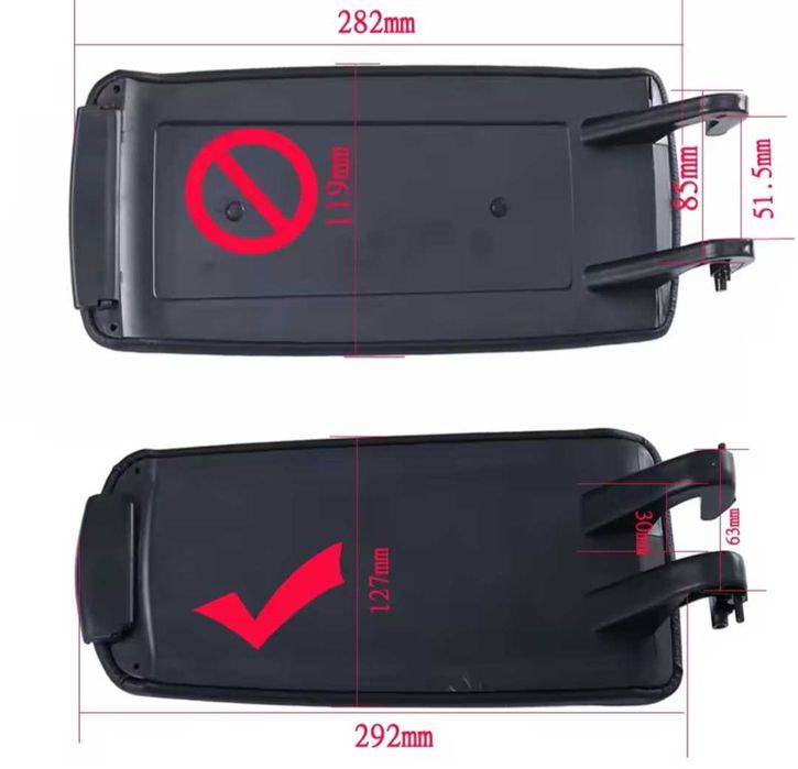 Горна част - капака за подлакътник за Ауди А4 Б6 Б7 Audi A4 B6 B7