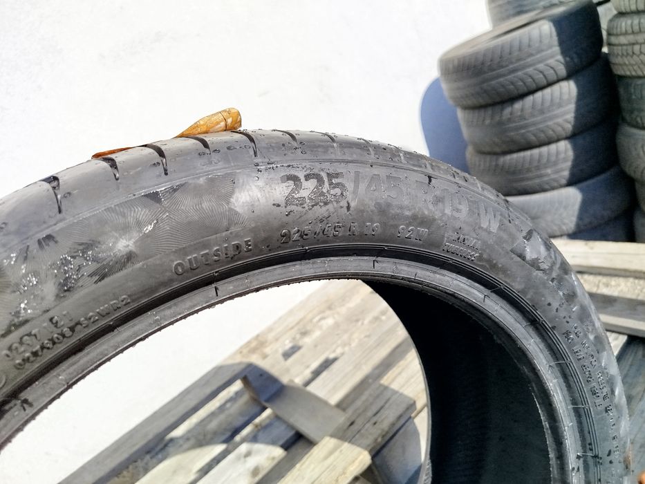 225/45/19 Континентал ДОТ 2018 г - САМО 1 брой - Чисто Нова