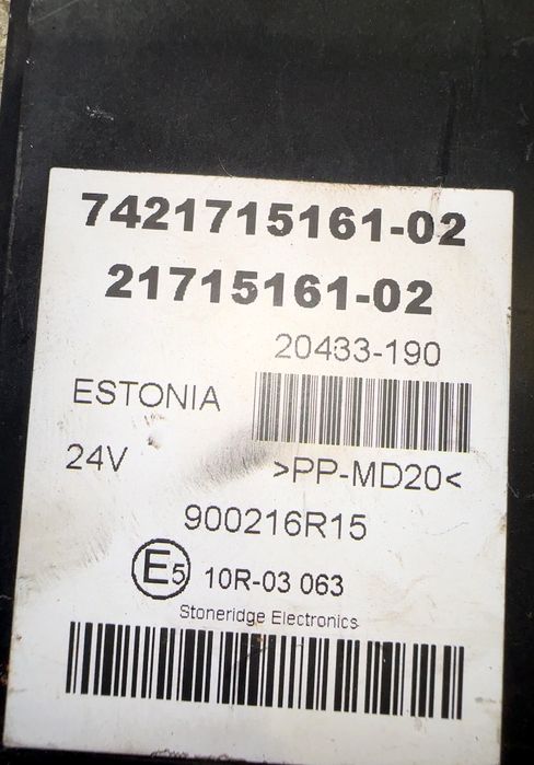 20739680 Unitatea de control a cutiei de viteze STONERIDEGE ELECTRONICS B6, B7, B9, B10, B12 bus (1978-2011) VOLVO