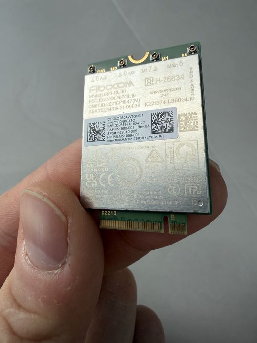 Modem 4G Hp Fibocom GL 860 L CAT 16 1GBPS NOU