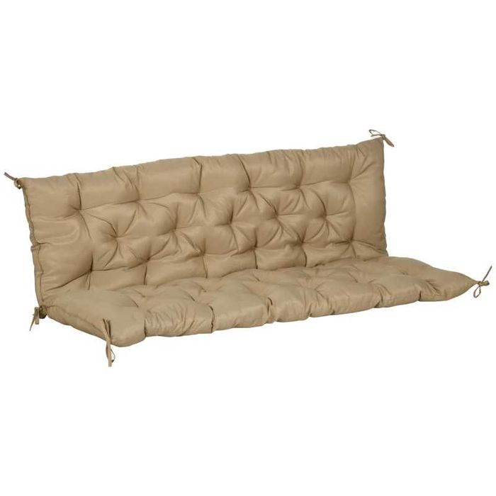 Възглавница за пейка Outsunny за 3 души, 150x98x8 см,