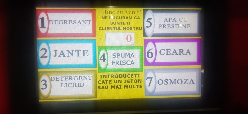 Spalatorie Jetoane Self service  Automatizare Tehnologie Fundatie