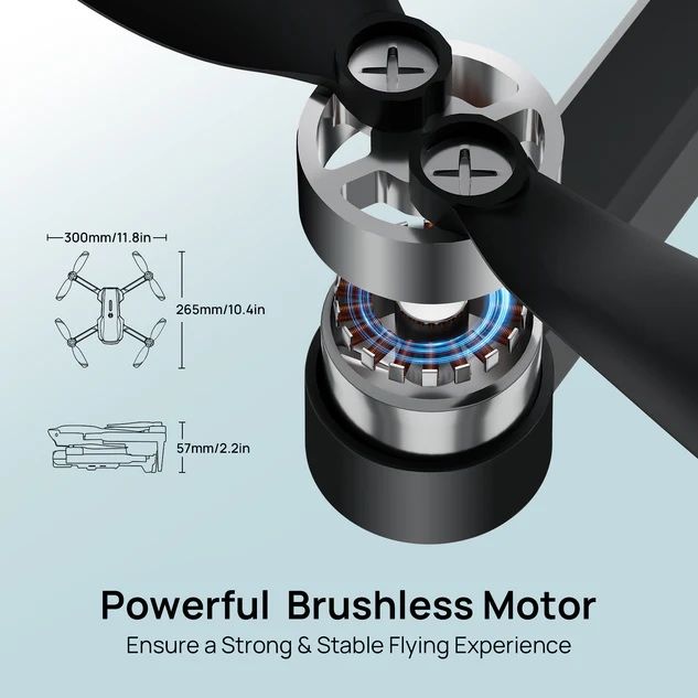 Drona S20 Lite Ameta cu Telecomanda, Camera 4K, WiFi 5G, 2 Baterii