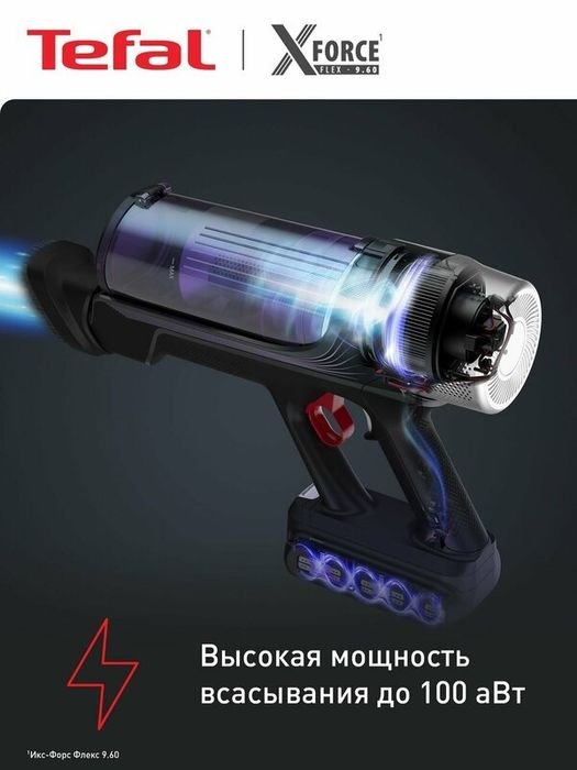 Пылесос вертикальный беспроводной Tefal X-Force Flex 9.60 Allergy TY20