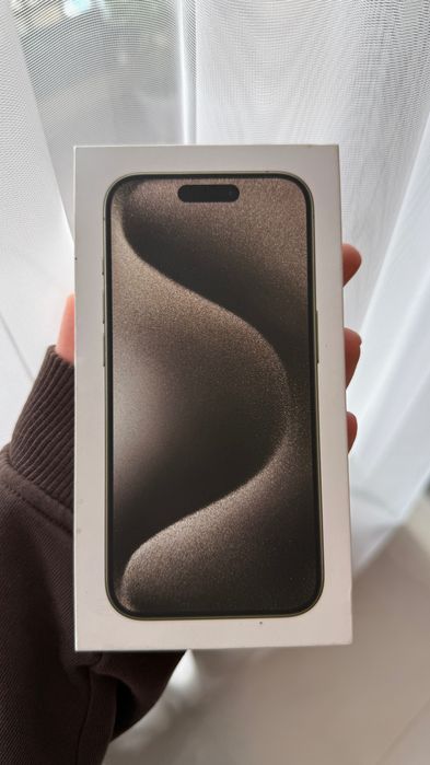 КАТО НОВ! Iphone 15 Pro, Natural Titanium, 128GB