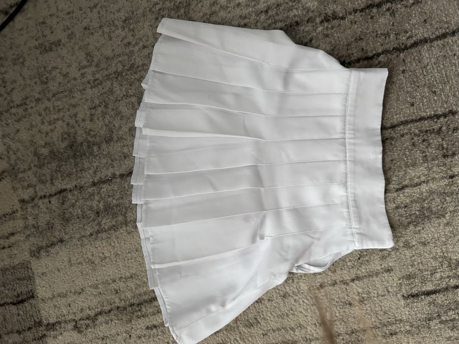 Теннисная юбка белая