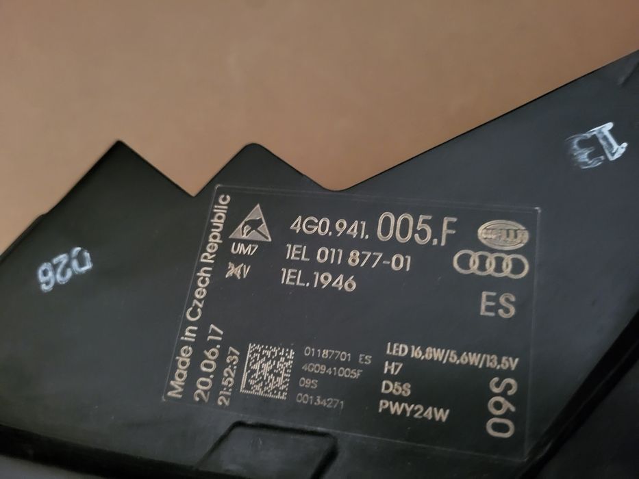 Ляв фар Audi A6 C7 Xenon Facelift lqv far Ауди А6 Ц7 ксенон фейслифт