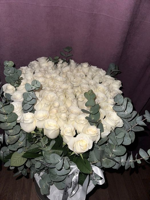 Цветы 101 розы, 30к саудасы бар