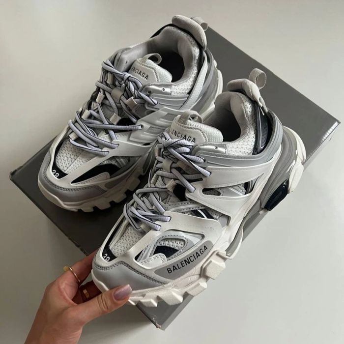 Balenciaga Track Sneaker "White/Grey/Silver"