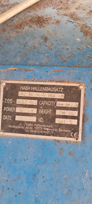 Granulator peleti Haba 30kw