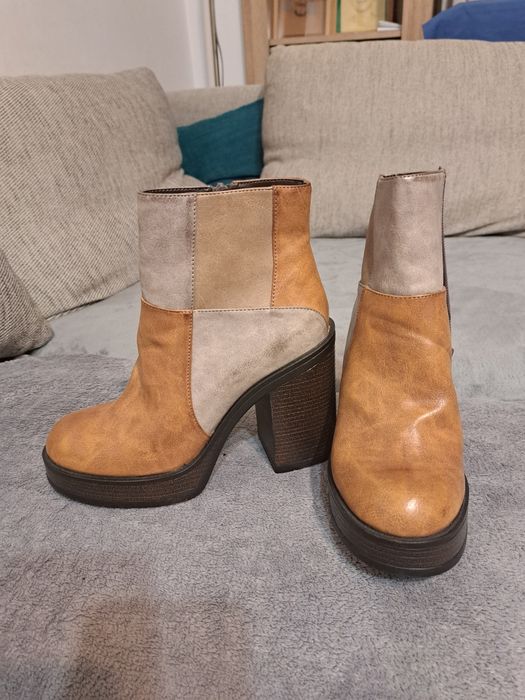 Botine bata, piele, marimea 35