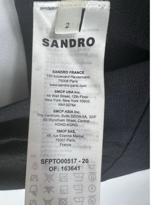 Sandro черен еластичен корсет