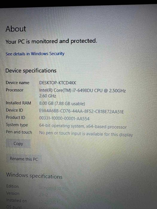 Laptop Lenovo Ideapad 110-15ISK