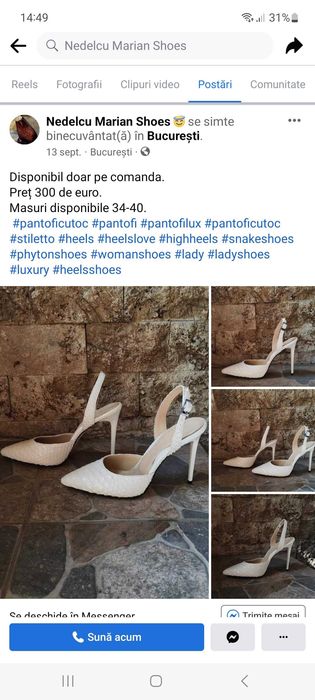 Model Marian Nedelcu Shoes