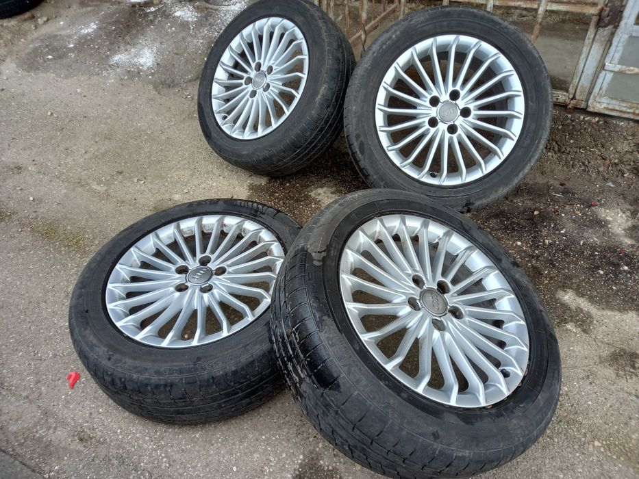 Vând jante R17 Audi originale, A5,A6,A4 (5×112) Vw sau Skoda butuc 66.